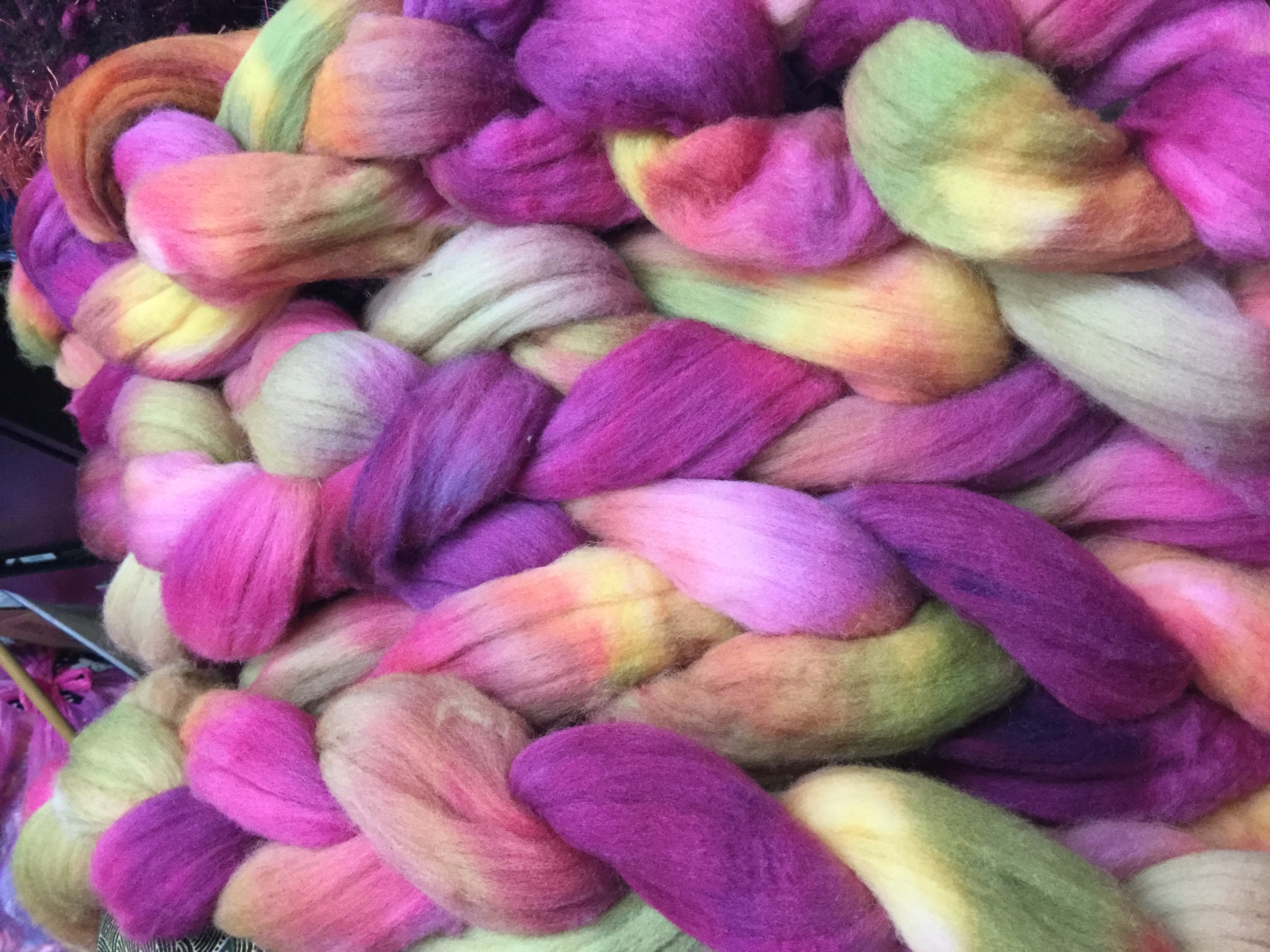 23 Micron Superfine Hand Dyed Merino Combed Top - 115 g (4.0 oz) - Bouquet 23 Micron Superfine Hand Dyed Merino Combed Top - 115 g (4.0 oz) - Bouquet